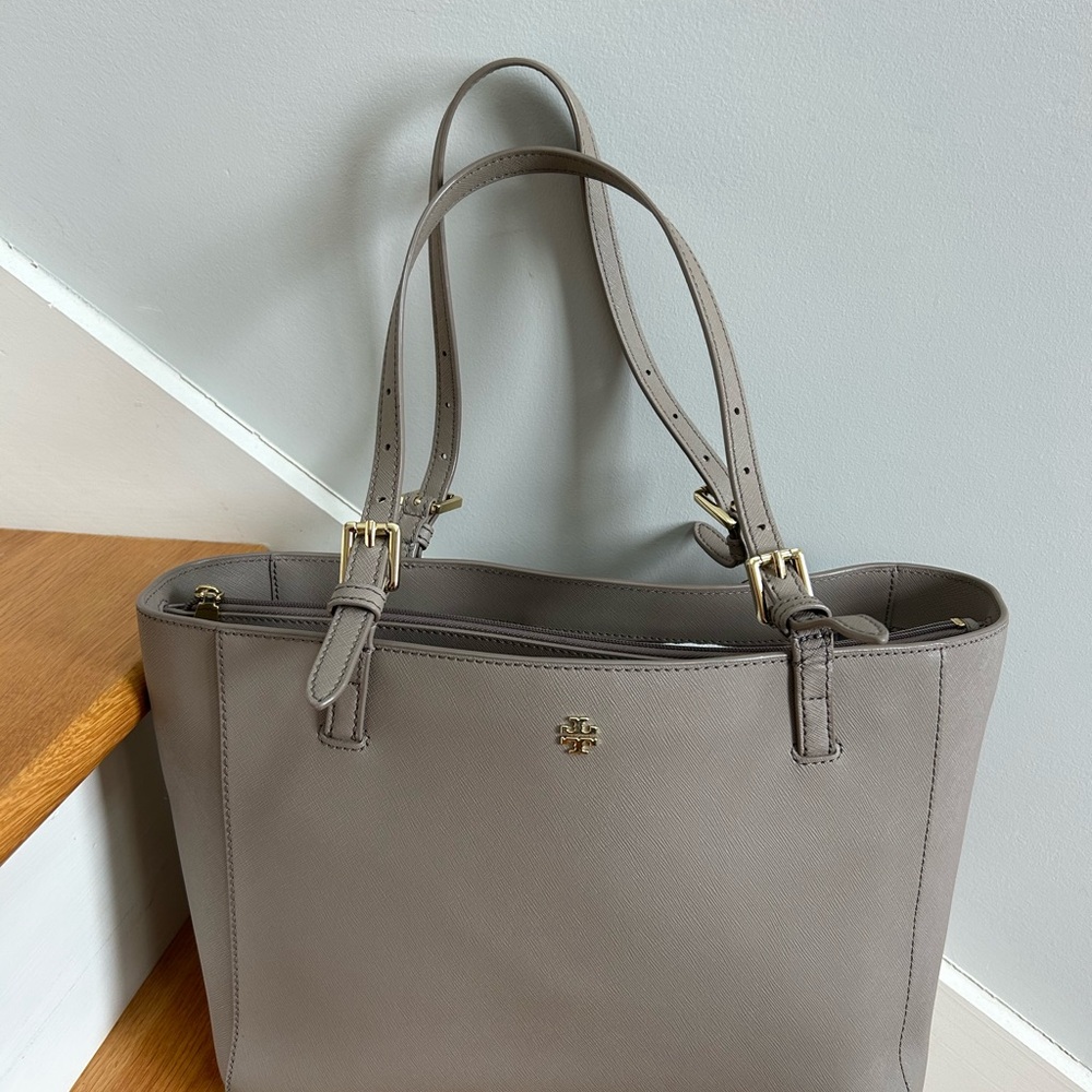 Tory Burch Gray Tote Bag